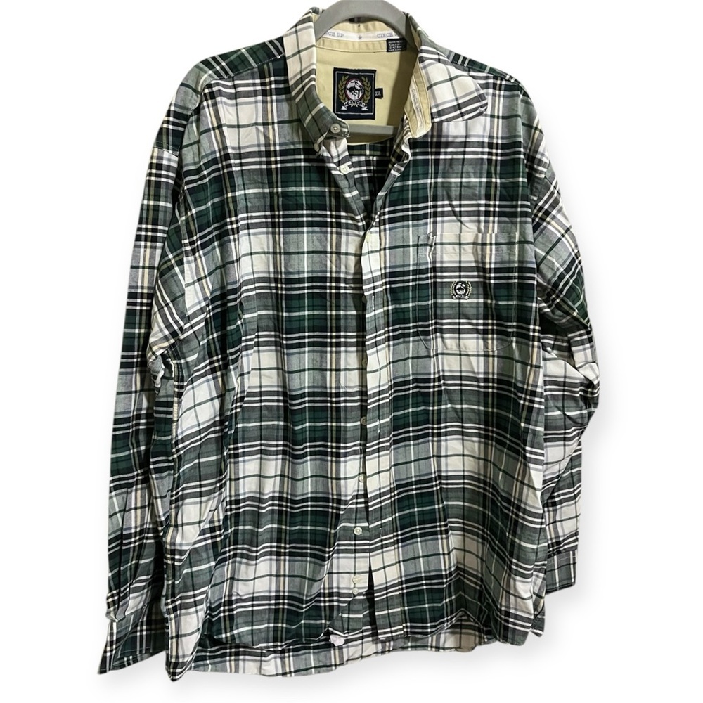 Cinch Green Western Plaid Heavyweight Cotton Long Sleeve Button Up Shirt S XXL